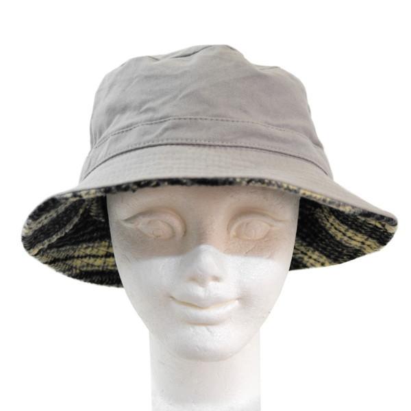 子供用チェック柄 バケットハット保育園での使用に！