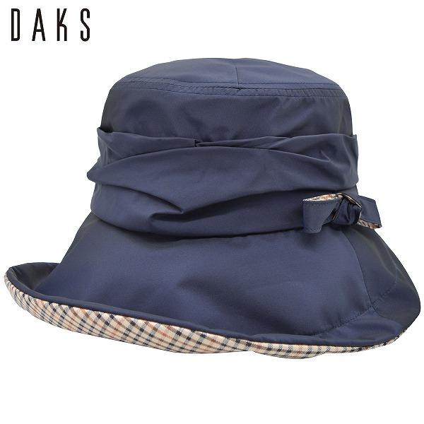 DAKS（ダックス） ハット ネイビー 紺 Sサイズ 55.5cm 小さいサイズ UVケア レディース 母の日 ギフト 婦人帽子 春夏秋冬 ...