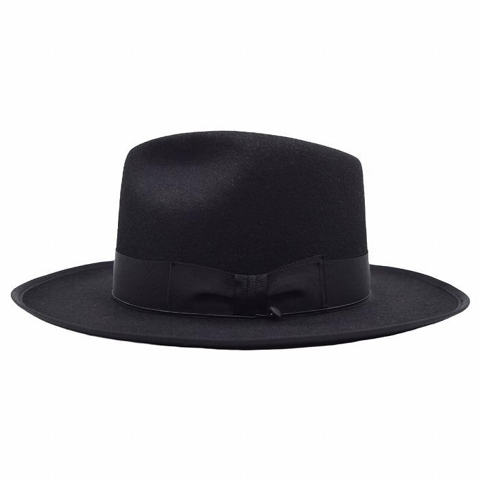メンズ ハット ブランド 国産 日本製 ステットソン メンズ レディース CLN クローン ブラック 黒 フェルトハット STETSON  父の日 紳士 ギフト 帽子 秋冬 SE629の画像