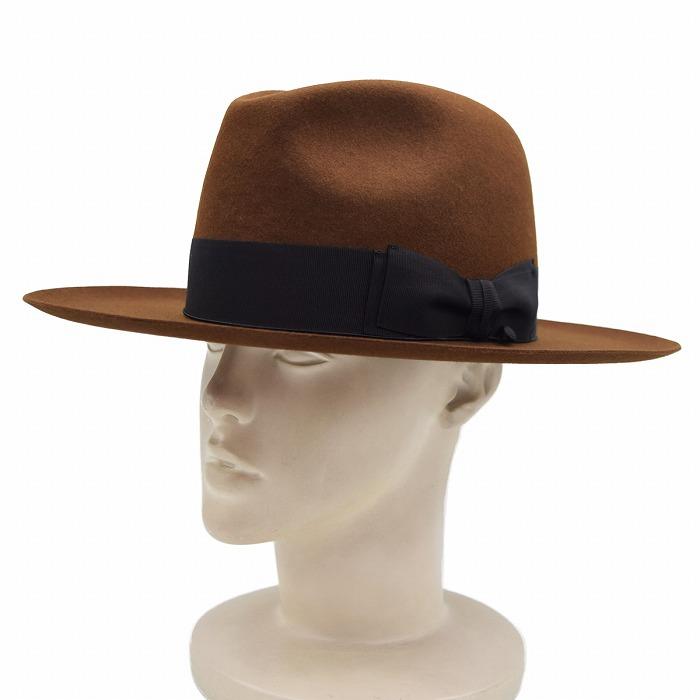 国産 日本製 ステットソン メンズ  マンハッタン ワイドブリム フェルトハット STETSON おしゃれ 中茶 父の日 紳士 母の日 婦人 ギフト 帽子 秋冬 SE687の画像