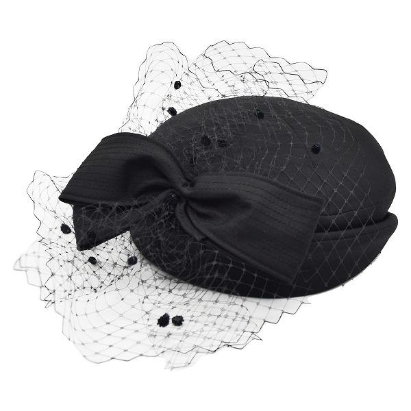 人気 保証 TIRER BLEU ティールブルー レディース ファッション小物 帽子 トーク カクテルハット TY918 ブラック 黒 冠婚葬祭 シルク100％ 日本製 送料無料 ネット通販