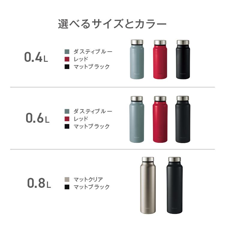 ピーコック魔法瓶工業 P3倍 水筒 軽い 400ml 洗いやすい スリム