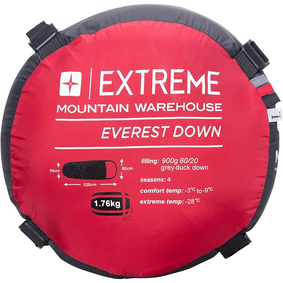 Mountain Warehouse Everest ダウン寝袋 冬用マミー型 レッド 並行輸入｜the-earth-ws｜02