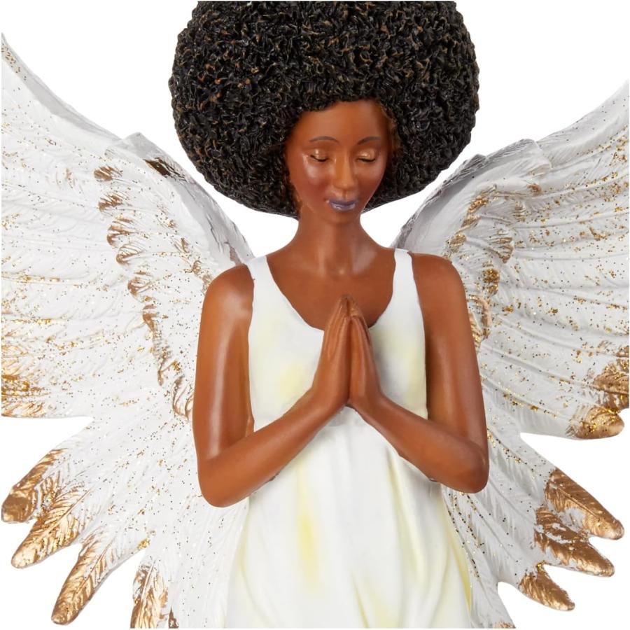 　African American Expressions - for Mom, Golden Angel Figurine (6" x 4" x 9") FAN-03並行輸入｜the-earth-ws｜05