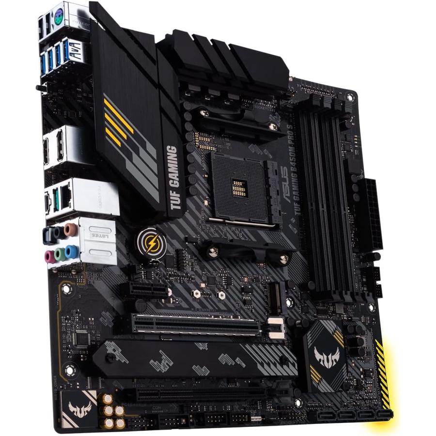 ASUS TUF B450M-PRO GAMING motherboard Socket AM4 Micro ATX AMD B450 並行輸入｜the-earth-ws｜08