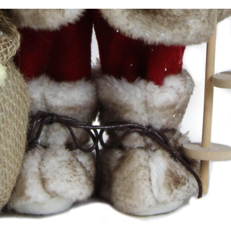 　Windy Hill Collection 16" Inch Standing Buffalo Plaid with Burlap Toy Sack Santa Claus Christmas Figurine Figure Decoration 168280並行輸入｜the-earth-ws｜07