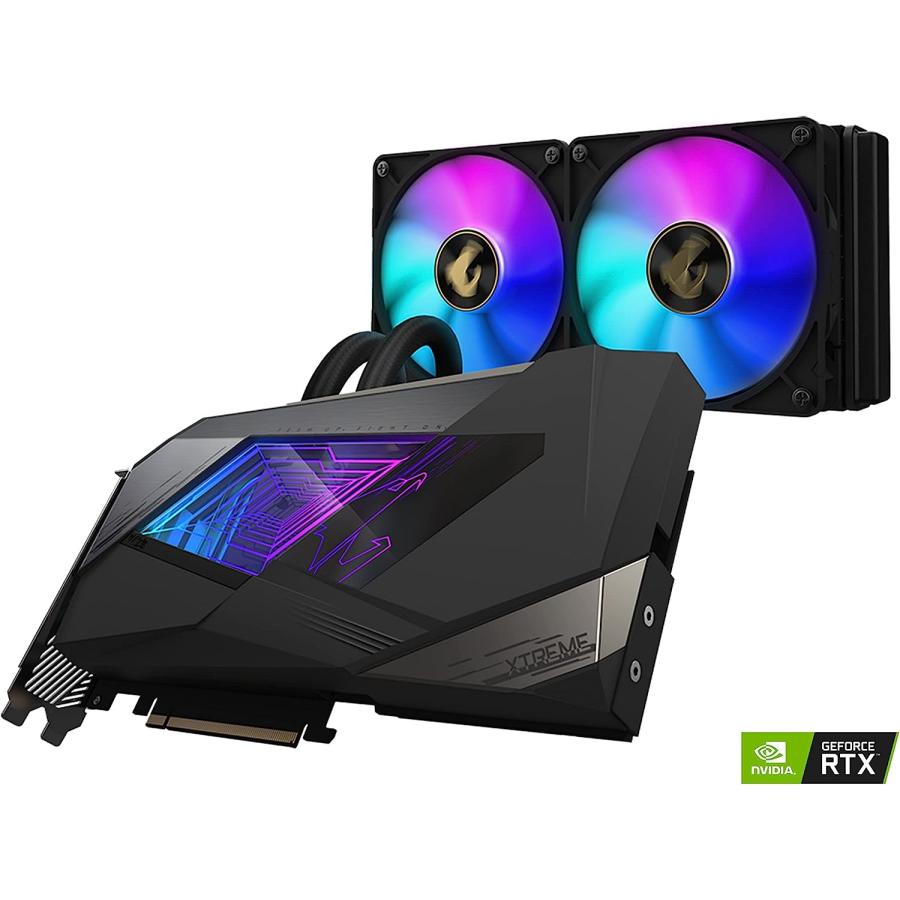 限定新品通販激安 GIGABYTE AORUS GeForce RTX 3080 Xtreme WATERFORCE 10G (REV2.0) グラフィックスカード オールインワン冷却システム LHR 10GB 320ビット GDDR6X GV-N 並行輸入