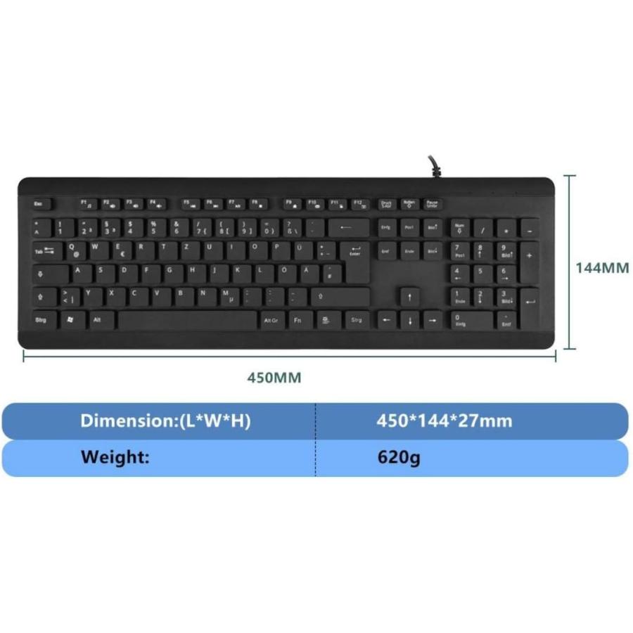 BoxWave Keyboard for ASUS ROG Flow Z13 (2022) (Keyboard by BoxWave) - AquaProof USB Keyboard, Washable Waterproof Water Resistant USB Keyboar 並行輸入｜the-earth-ws｜08