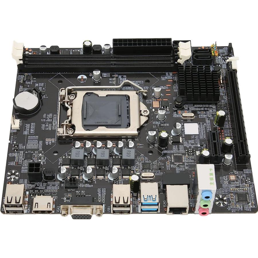 LGA 1155 DDR3 Computer Motherboard Mainboard, for Intel Gaming Motherboard with 3 SATA2.0/1 SATA3.0, Dual Channels DDR3 RAM, 4PIN/24PIN Power 並行輸入｜the-earth-ws｜07