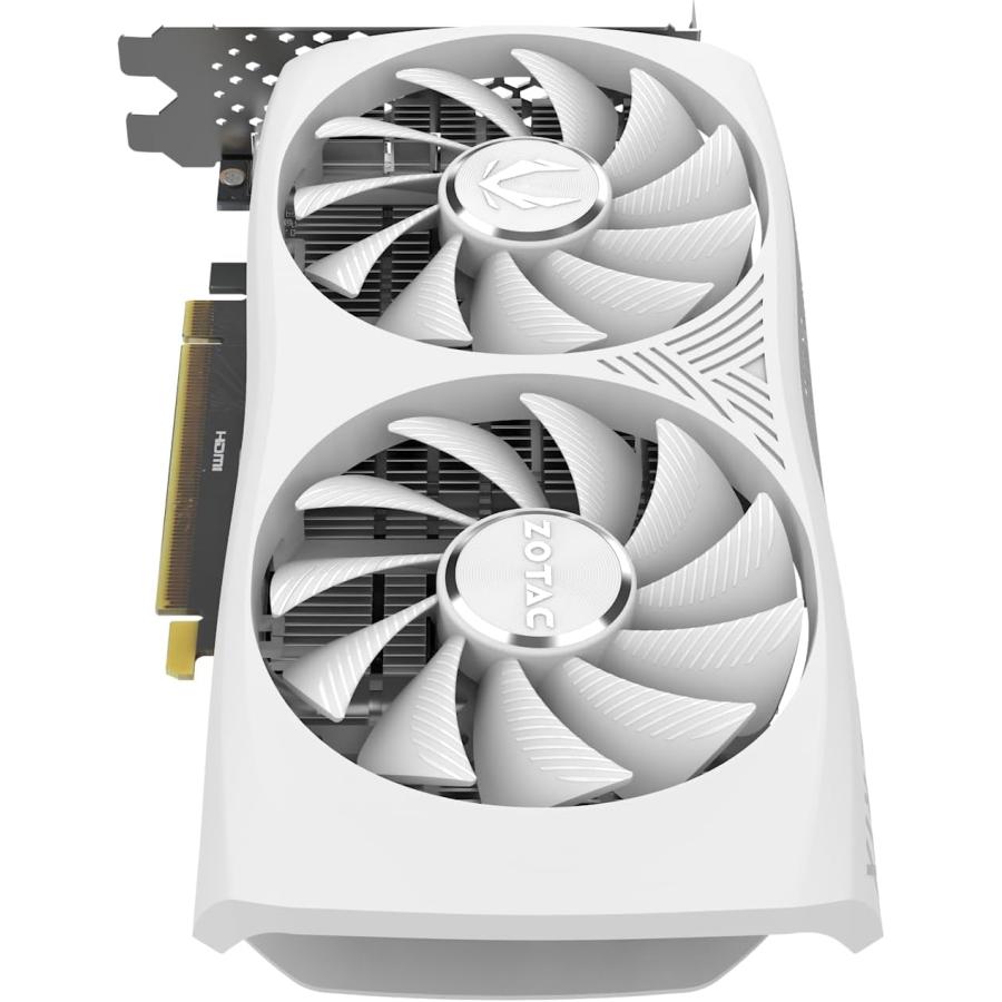 　ZOTAC Gaming GeForce RTX 4060 8GB Twin Edge OC White Edition DLSS 3 8GB GDDR6 128-bit 17 Gbps PCIE 4.0 Compact Gaming Graphics Card, ZT-D406並行輸入｜the-earth-ws｜11