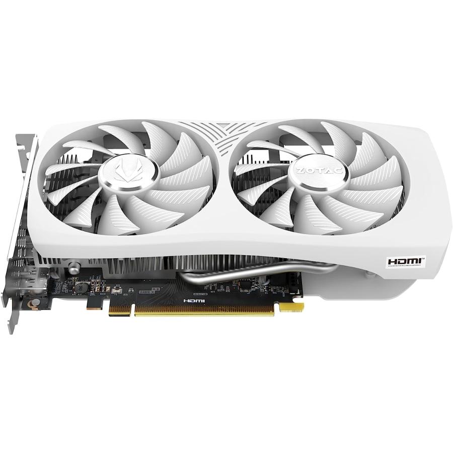 　ZOTAC Gaming GeForce RTX 4060 8GB Twin Edge OC White Edition DLSS 3 8GB GDDR6 128-bit 17 Gbps PCIE 4.0 Compact Gaming Graphics Card, ZT-D406並行輸入｜the-earth-ws｜03