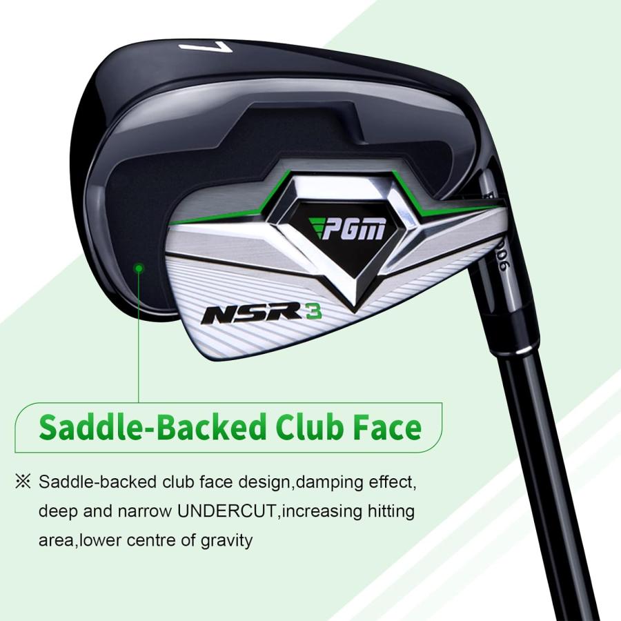 PGM Golf Clubs NSR III ゴルフアイアン #SW スルーギャップウェッジ グラファイトシャフト付き 右利きゴルファー用 - S Flex 並行輸入 