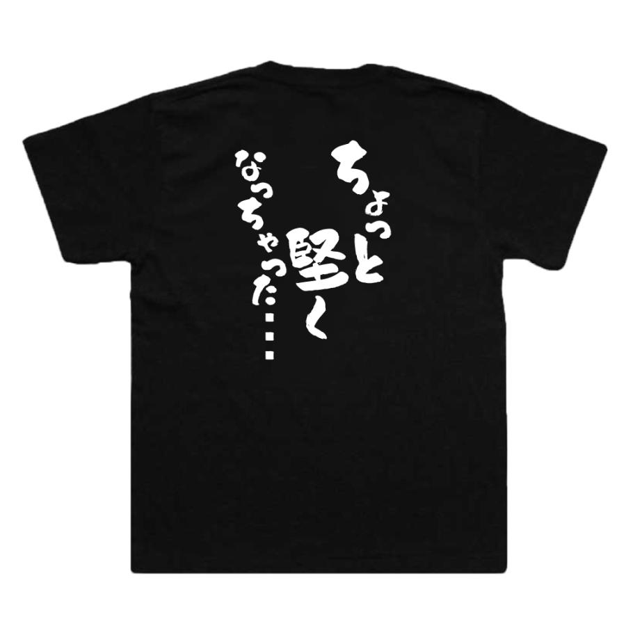 おもしろ Tシャツ メンズ パロディ ちょっと堅くなっちゃった