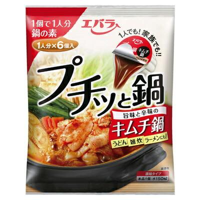 エバラ プチッと鍋 キムチ鍋 23g×6 まとめ買い(×12)|4901108011775