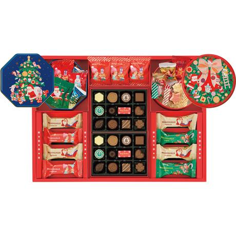 【⭐︎yukimusic⭐︎】クリスマスプチギフト72袋☆お菓子3個入り お歳暮 ギフト 送料無料 メリーチョコレート クリスマスギフト MXG-S