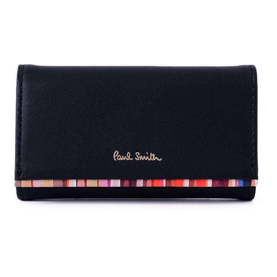 ポール スミス Paul Smith クロスオーバストライプトリム 本革 キーケース ショップバッグ付き ポールスミス レザー キーホルダー 名入れなし ネイビー 0377 The General Store 通販 Yahoo ショッピング