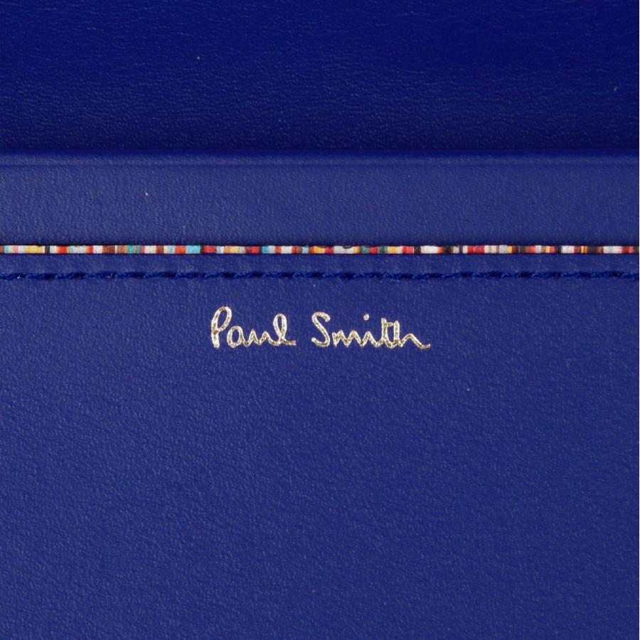ポールスミス Paul Smith ミニエンボス かぶせ 長財布 メンズ ロング ウォレット 純正化粧箱 ショップバッグ付き BPS013