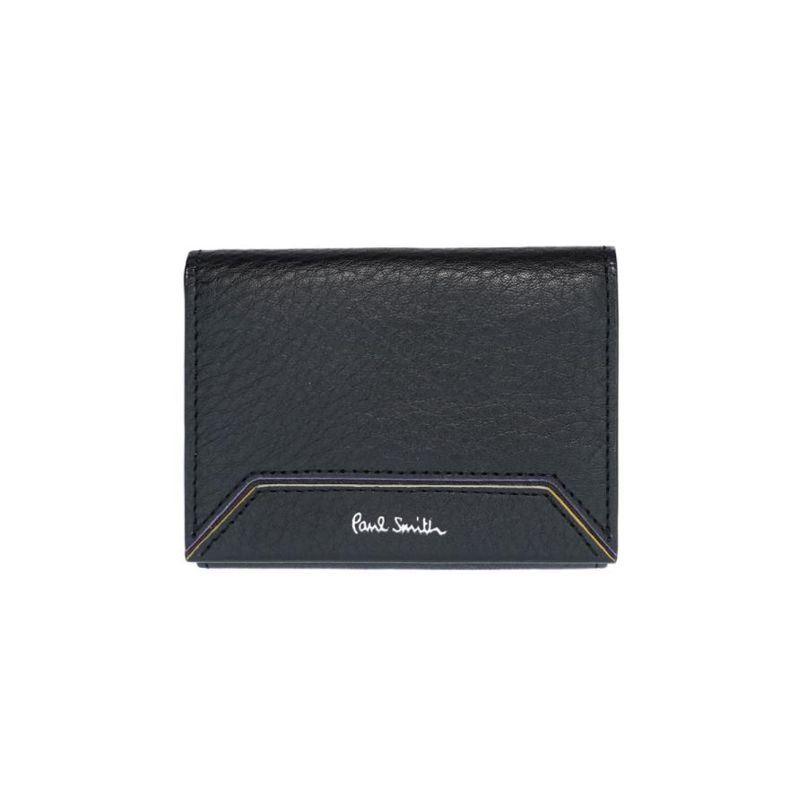 ポールスミス Paul Smith コントラストエッジ 三つ折り財布 メンズ 