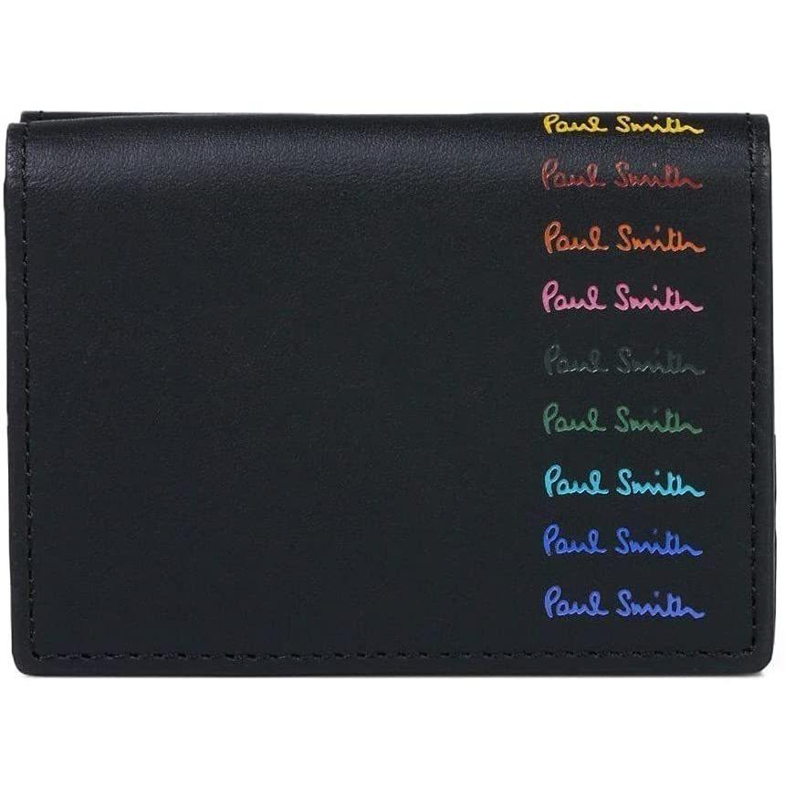 ポールスミス　マルチカラードロゴ 3つ折り ミニ財布 フラップ ポールスミス ミニ財布 | マルチカラードロゴ Smith 3つ折り [ポール