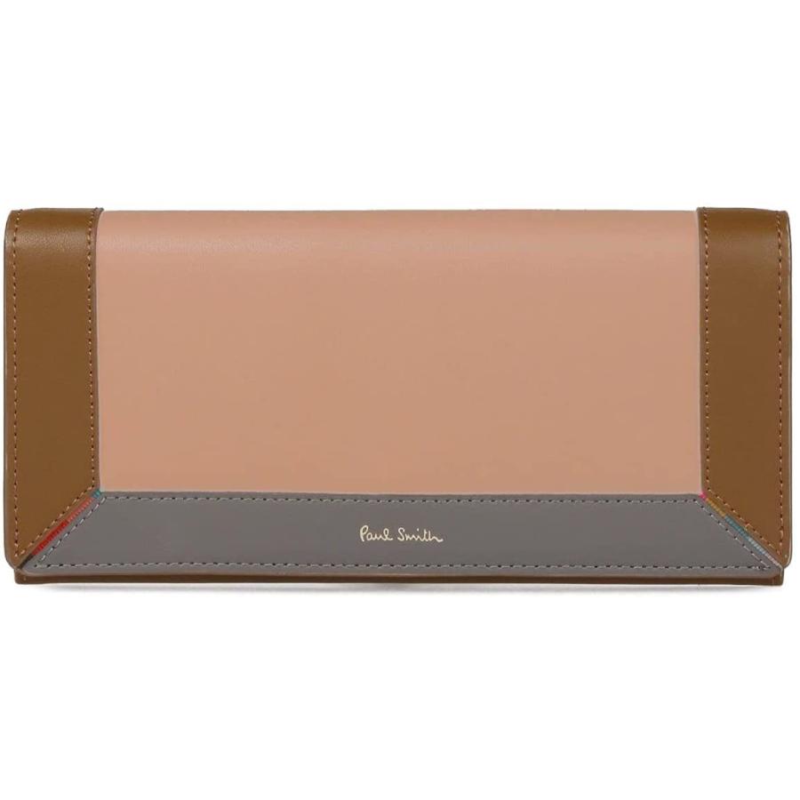 新品 ポールスミス がま口3つ折り財布 コントラストカラー