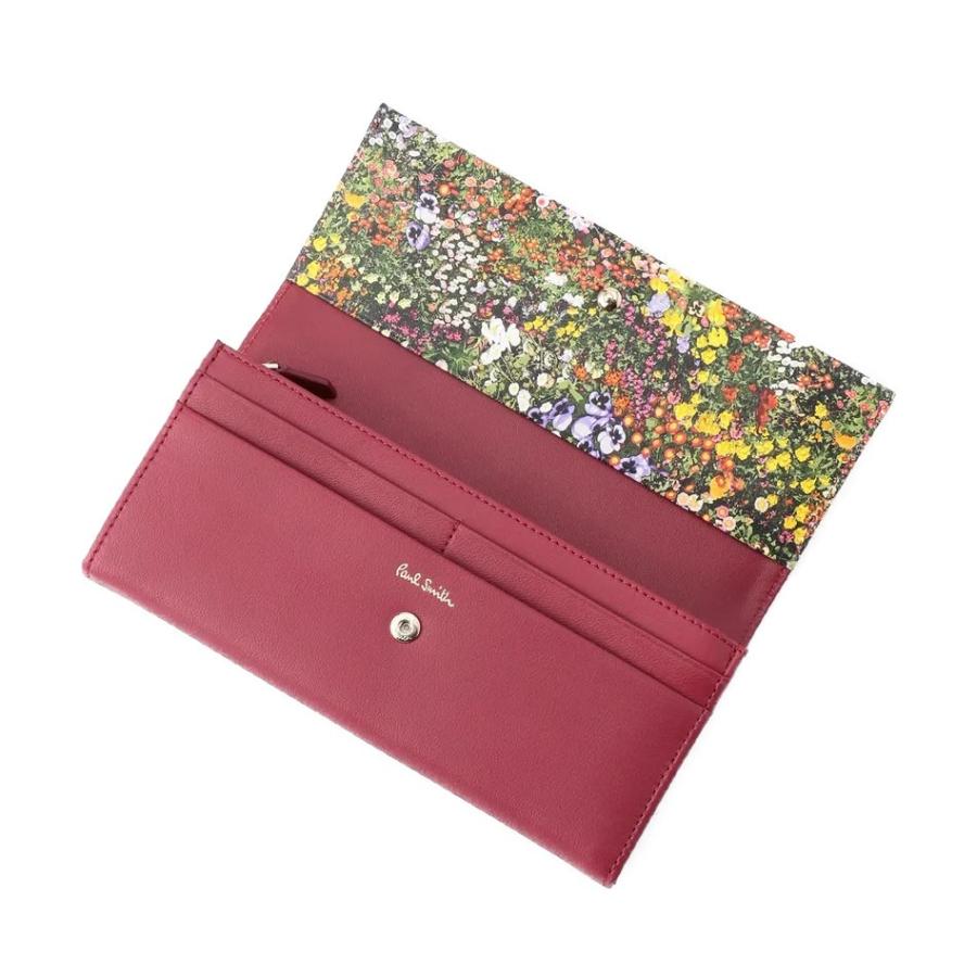 ポールスミス Paul Smith ガーデンフローラルトリム フラップ かぶせ長