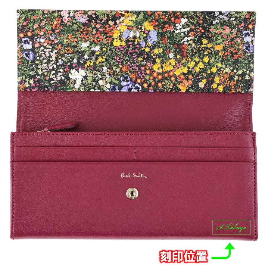 【名入れ専用】 ポールスミス Paul Smith ガーデンフローラルトリム フラップ かぶせ長財布 レディース ロング ウォレット ショップバッグ付き BPW104｜the-general-store｜14