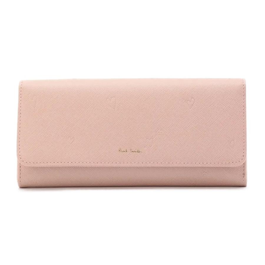 名入れ専用】 ポールスミス Paul Smith スミシーハート かぶせ 長財布 