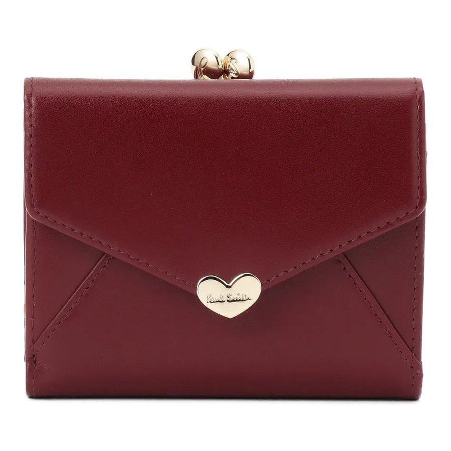 名入れ専用】ポールスミス Paul Smith ラブレター がま口 三つ折り財布  