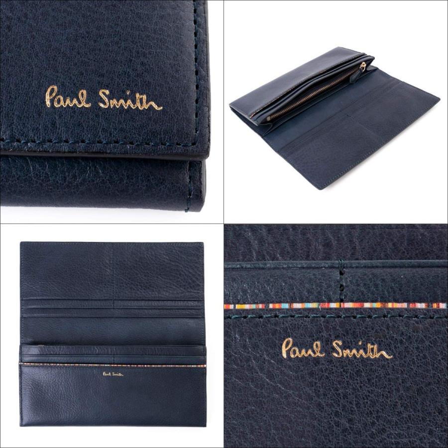 ポールスミス Paul Smith 正規品 本革 サプルベジタンレザー 二つ折り 長財布 レザー 牛革 ショップバック付き PSQ046｜the-general-store｜08