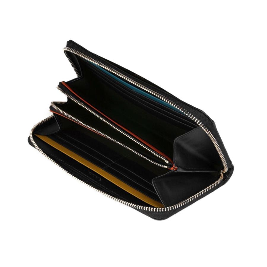 ポールスミス Paul Smith ブライトストライプトリム ラウンド 長財布 メンズ ロング ウォレット ラウンドファスナー 純正化粧箱 ショップバッグ付き PSQ073 ブライトストライプトリム ×