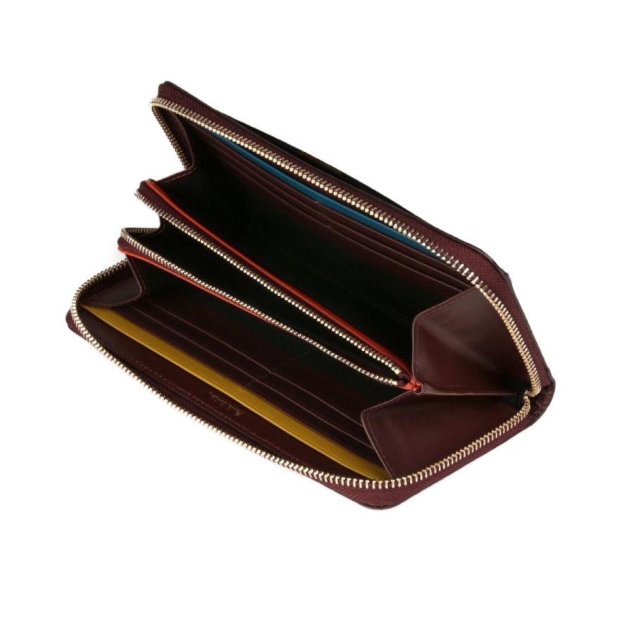 ポールスミス Paul Smith ブライトストライプトリム ラウンド 長財布 メンズ ロング ウォレット ラウンドファスナー 純正化粧箱 ショップバッグ付き PSQ073 ブライトストライプトリム ×