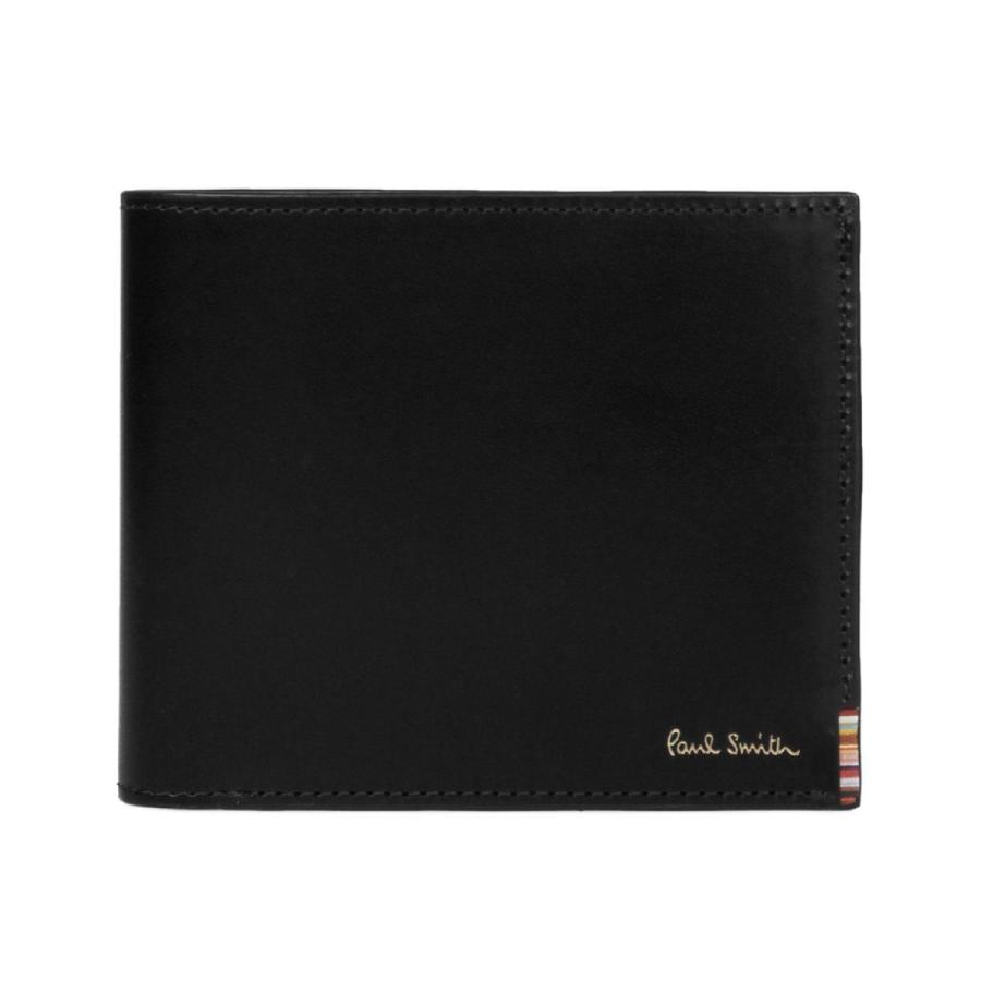 ポールスミス Paul Smith マルチストライプタブ 二つ折り財布 メンズ 