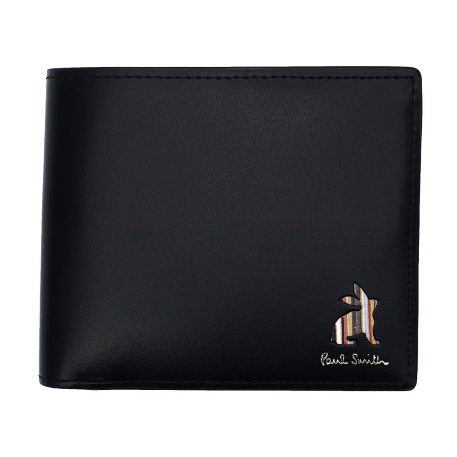 ポールスミス Paul Smith マーケトリーストライプラビット 二つ折り 