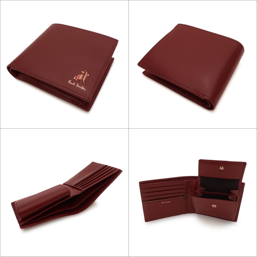 ポールスミス Paul Smith マーケトリーストライプラビット 二つ折り 