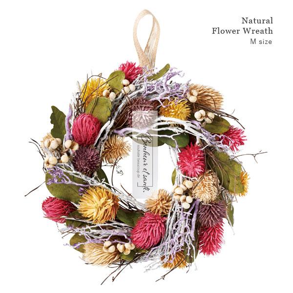 クリスマスリース ドライフラワーリース ナチュラル 16c763518774899e31f4a39183f7af