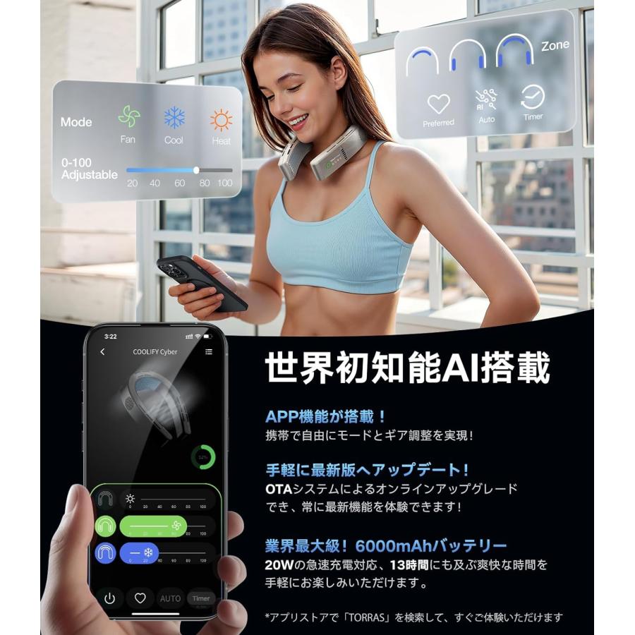 ネッククーラー TORRAS COOLIFY Cyber 正規品 1年保証  