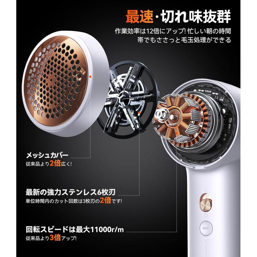 毛玉取り 替刃セット付 TORRAS 正規品 1年保証 【ラッピング済み