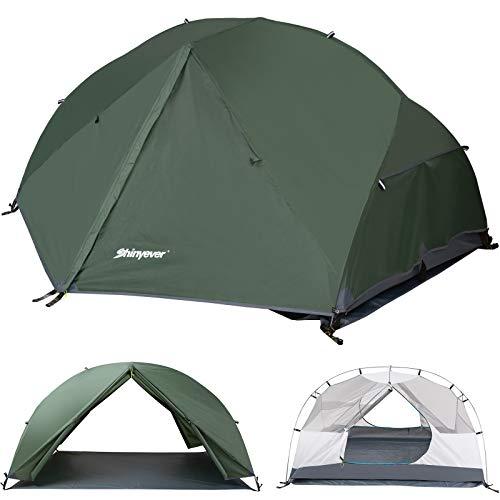 衝撃特価 SHINYEVER テント 2人用 キャンプテント アウトドアテント 広いスペース 二重層 超軽量 自立式 通気 コンパクト収 その他テント