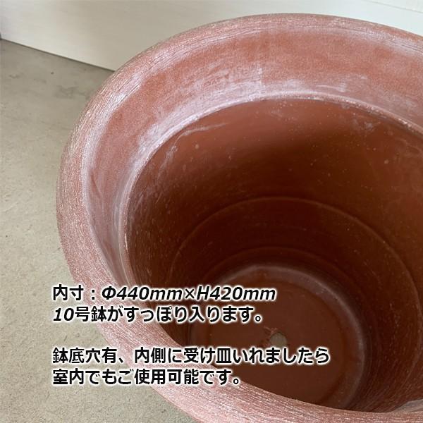 テラコッタ風 鉢カバー イタリア製 10号鉢がすっぽり 樹脂製鉢 軽量