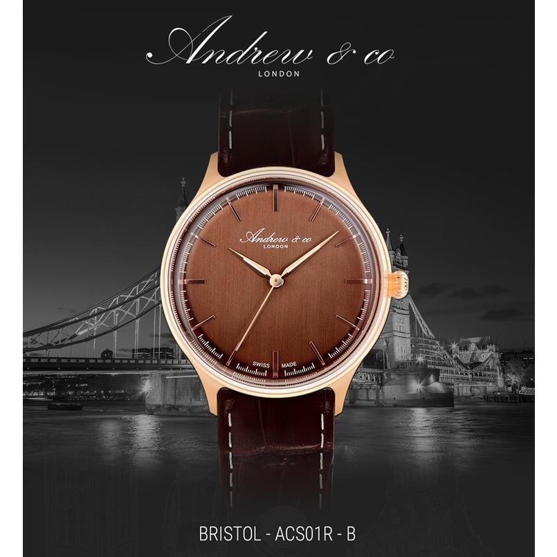 Andrew＆co アンドリューアンドコー スイス製 腕時計 メンズ レザーベルト 革 シンプル ブランド メイドインスイス｜the-hacienda｜05