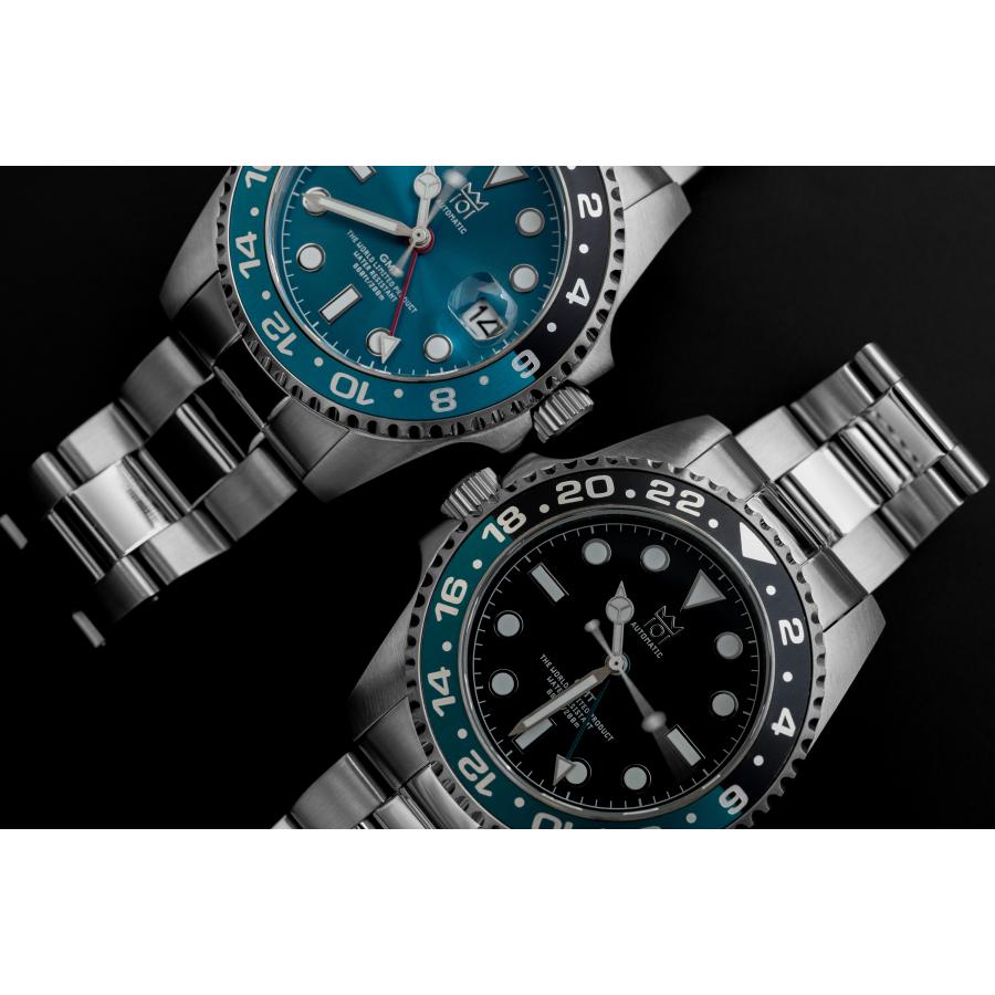 HYAKUICHI ヒャクイチ 101 機械式腕時計 GMT 左リューズ HYAKUICHI ヒャクイチ 101 機械式腕時計 GMT 左リューズ