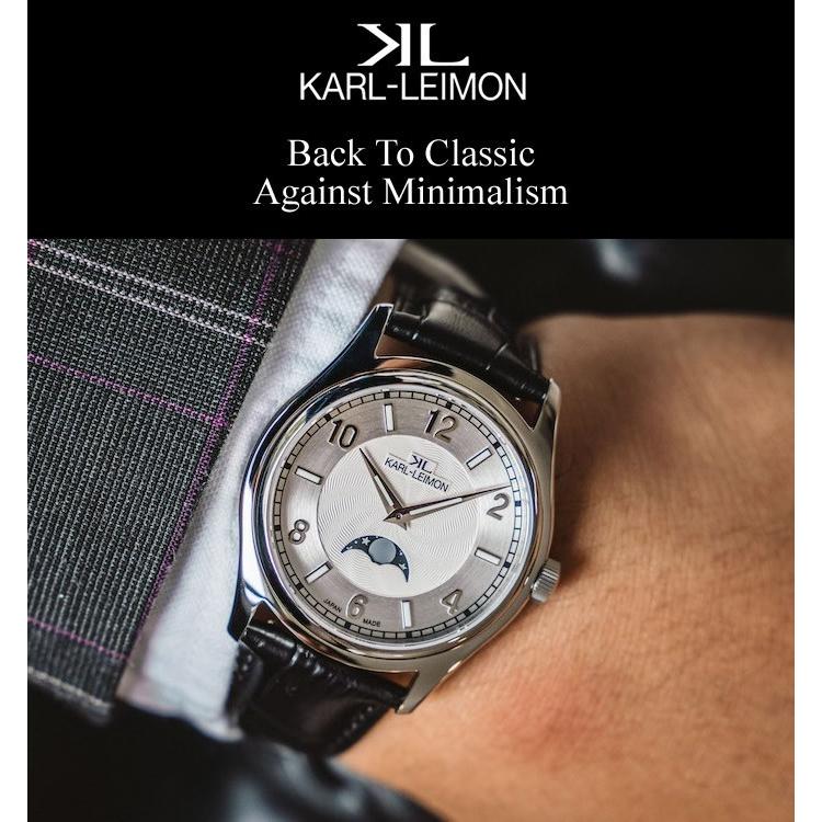 カルレイモン KARL-LEIMON 日本製 腕時計 クラシック ムーンフェイズ カルレイモン KARL-LEIMON 日本製 腕時計 クラシック ムーンフェイズ