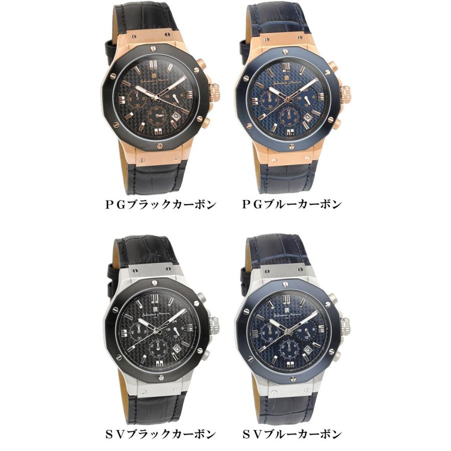 サルバトーレ・マーラ（SALVATORE MARRA） クロノグラフ 腕時計 革