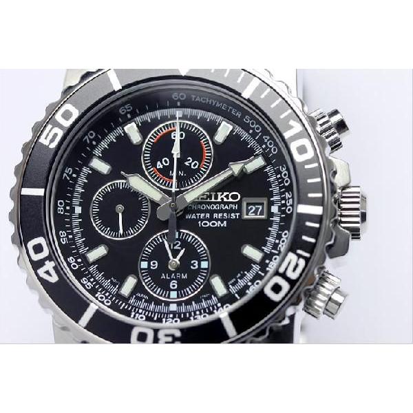 SEIKO Chronograph 100M SNA-225 腕時計 本体 SEIKO（セイコー） アラーム クロノグラフ ダイバーズ 腕時計 SNA225