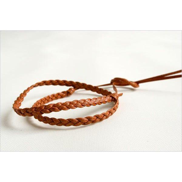 m＋ エムピウ トレッチャ ミサンガ 本革 treccia MICANGA ブレスレット 