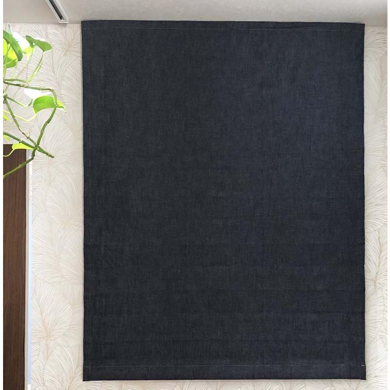 カーテン デニム おしゃれ プレーンシェード インディゴデニム denim  井原 デニム 岡山 本物のデニム 青 ブルー ジーンズ |  | 03