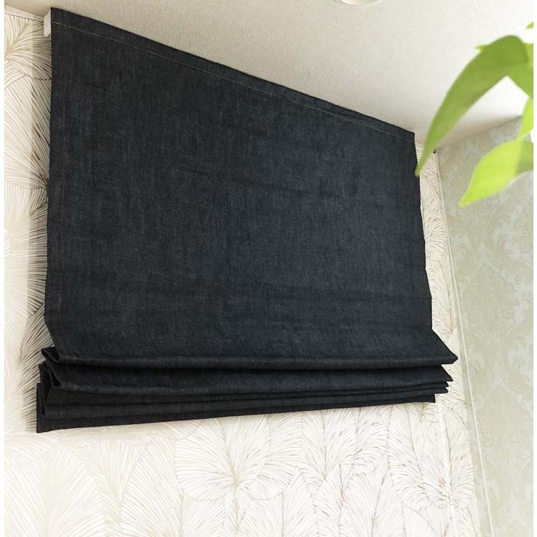 カーテン デニム おしゃれ プレーンシェード インディゴデニム denim  井原 デニム 岡山 本物のデニム 青 ブルー ジーンズ |  | 05
