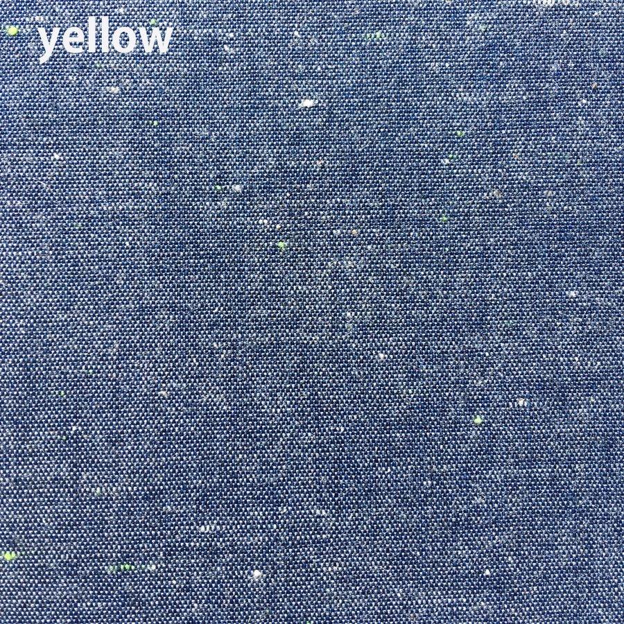 デニム 生地 布 コットン 綿 ネオンネップデニム 140cm巾×1m 岡山
