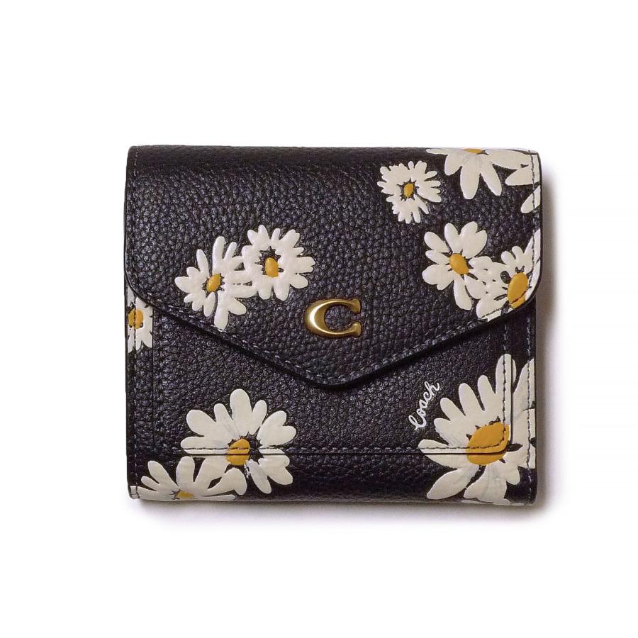 新品☆COACH コーチ CS127 ブラック 花柄 ミニ財布 並行輸入品】 COACH コーチ CS127 ブラック 花柄 ミニ財布 Floral