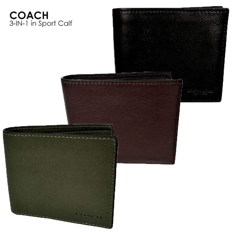 Coach Sport Flat Leather Card Case